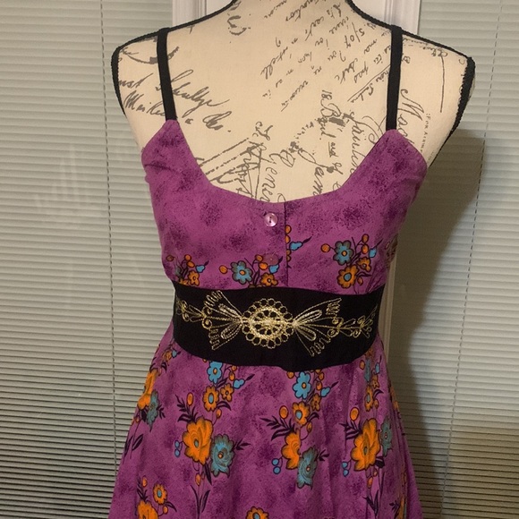 Whimsical dress Sz Medium, made in India, full exaggerated skirt, fitted… - Picture 5 of 16